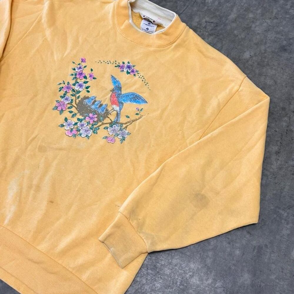 Vintage Orvis Yellow and Orange Sweatshirt